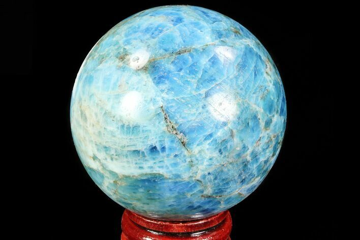 Bright Blue Apatite Sphere - Madagascar #83088